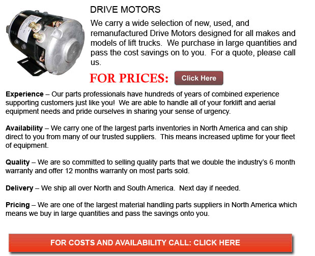 Drive Motor for Forklift