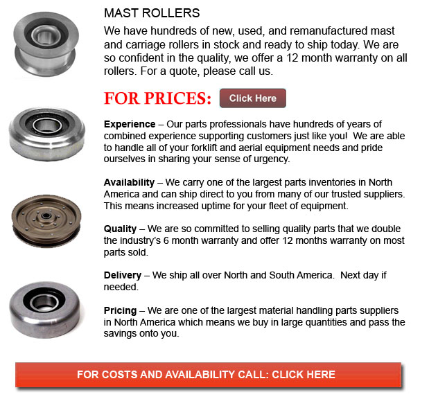 Forklift Mast Roller