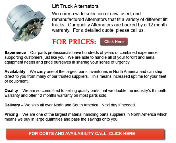 Forklift Alternators