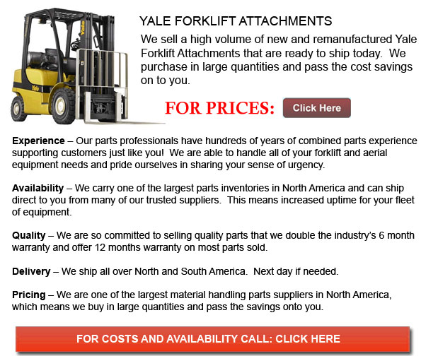 Attachments for Yale Forklifts