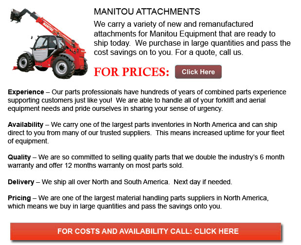 Attachments for Manitou Forklift