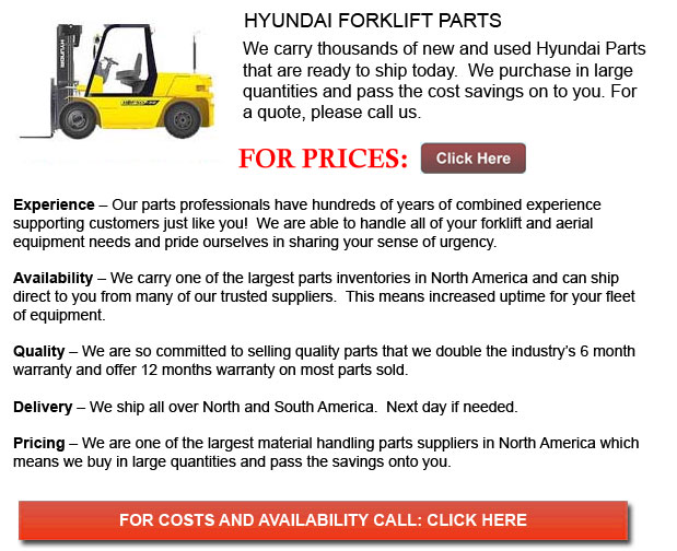 Hyundai Forklift Parts