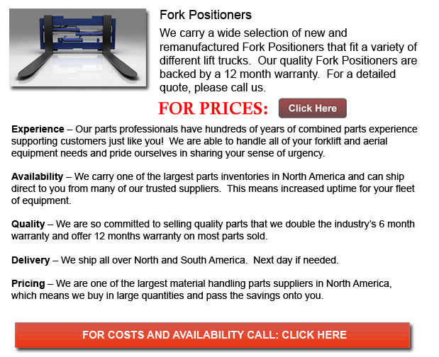 Forklift Fork Positioner