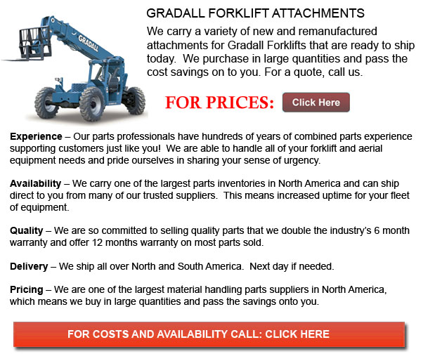 Attachments for Gradall Forklifts
