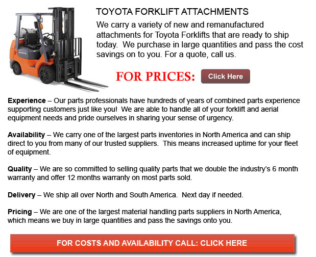 Attachments for Toyota Forklift