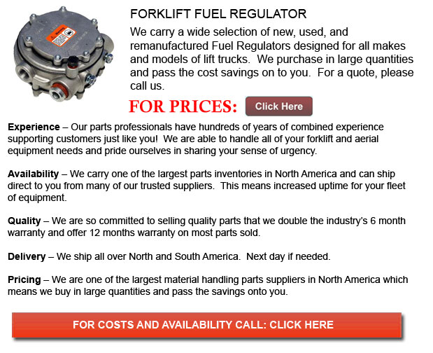 Forklift Fuel Regulators