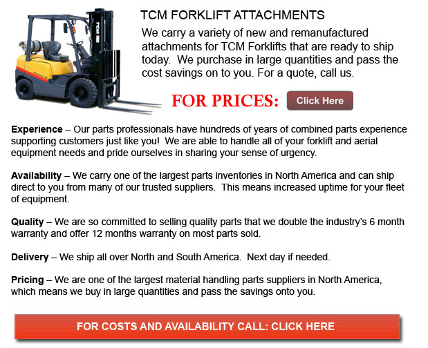 Attachments for TCM Forklifts