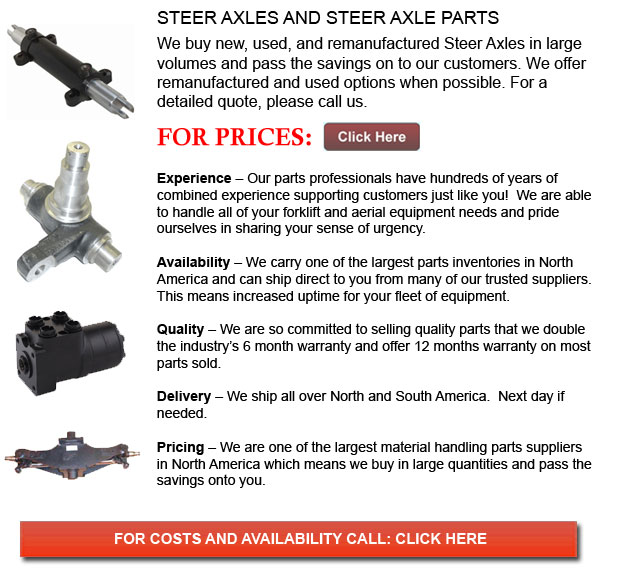 Steer Axle for Forklifts
